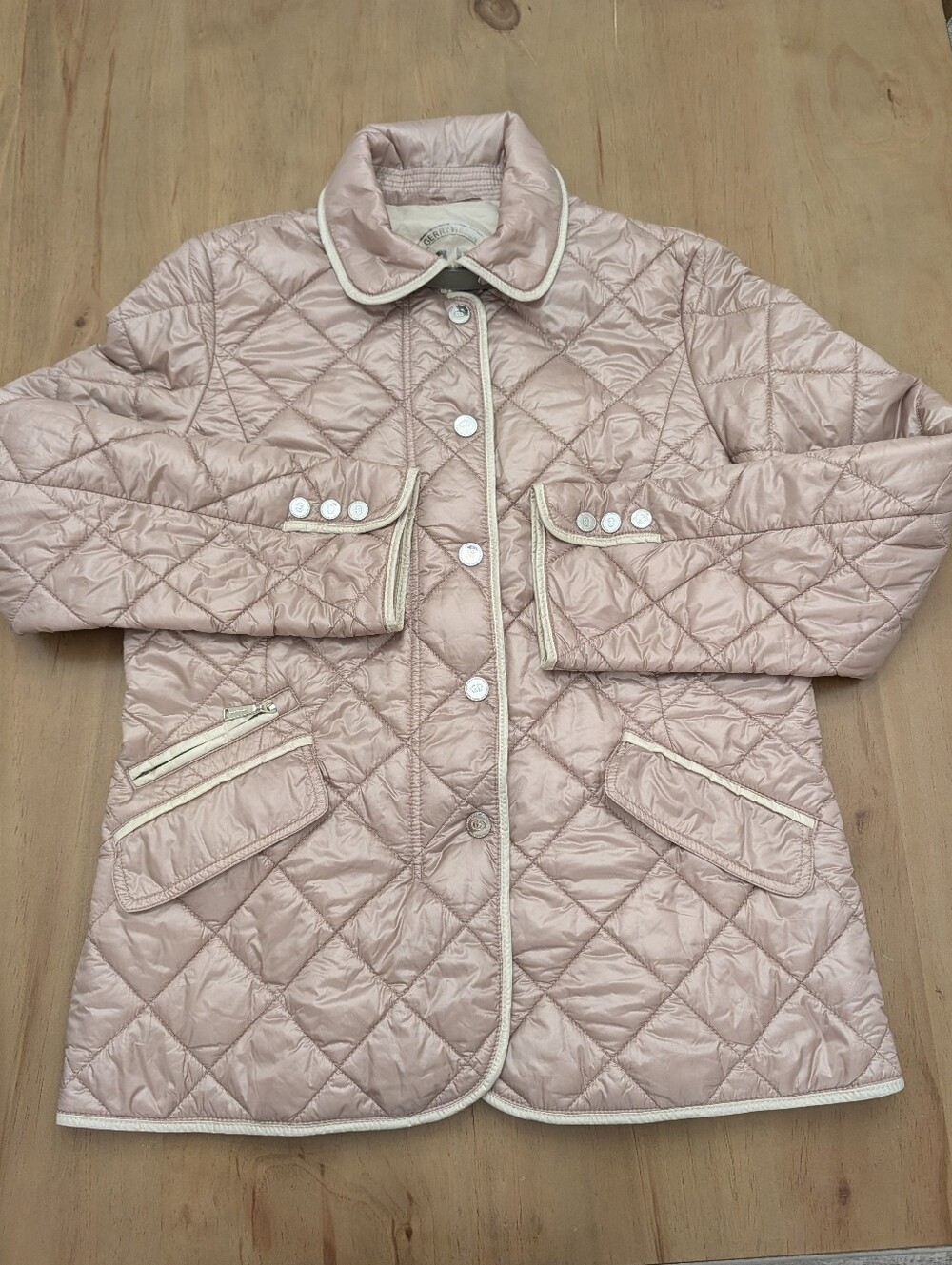 Gerry Weber Edition "Traveling" Rose Gold Metallic Puffer Jacket-Size 42 (US 12)